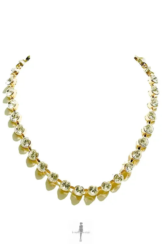 Fashionsarah.com Fashionsarah.com Crystal Rhinestone Cup Chain Necklace