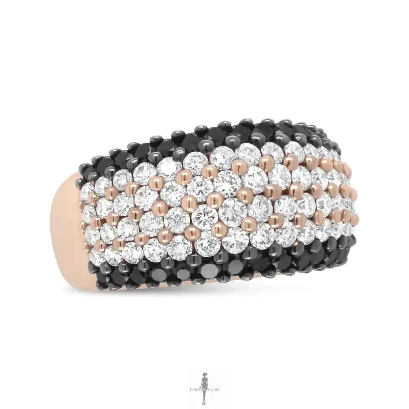 Fashionsarah.com Fashionsarah.com 18K with White Diamond 6 Row Ring