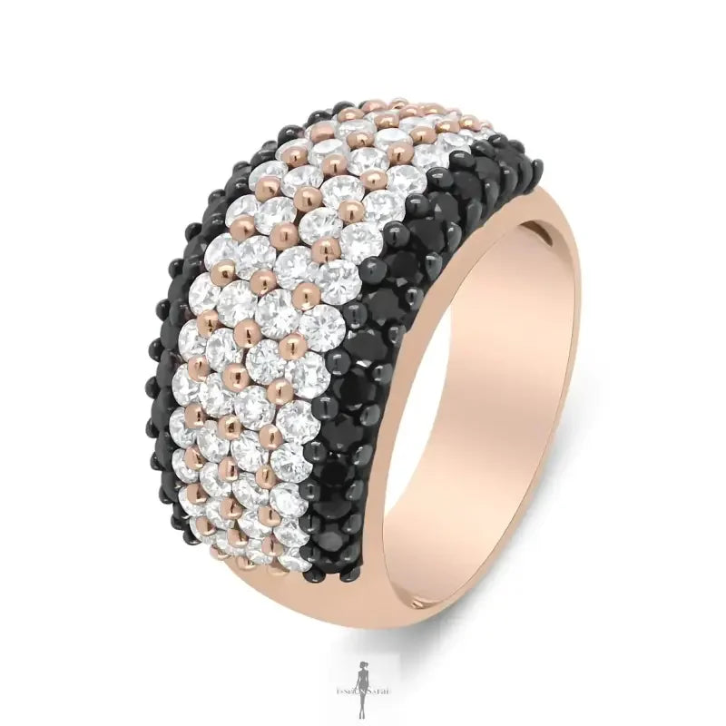 Fashionsarah.com Fashionsarah.com 18K with White Diamond 6 Row Ring