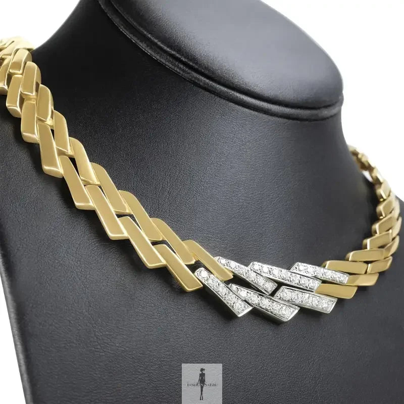 Fashionsarah.com Fashionsarah.com 14k Gold with Diamond Miami Necklace