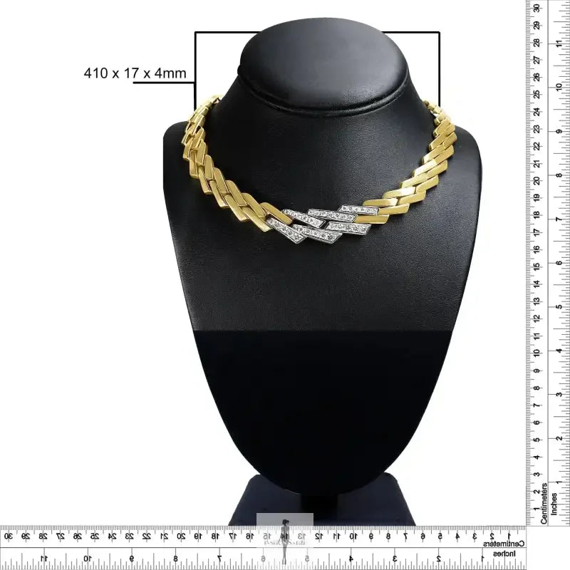 Fashionsarah.com Fashionsarah.com 14k Gold with Diamond Miami Necklace