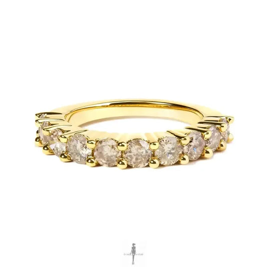 Fashionsarah.com Fashionsarah.com 14K Gold with Brilliant Cut Diamond 10 Stone Ring