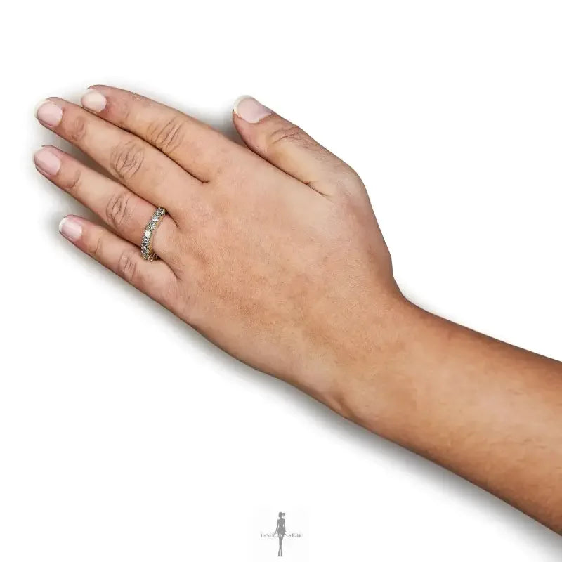 Fashionsarah.com Fashionsarah.com 14K Gold with Brilliant Cut Diamond 10 Stone Ring