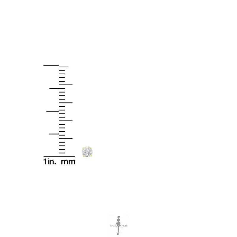 Fashionsarah.com Fashionsarah.com 14K Gold with Brilliant-Cut Diamond Earrings