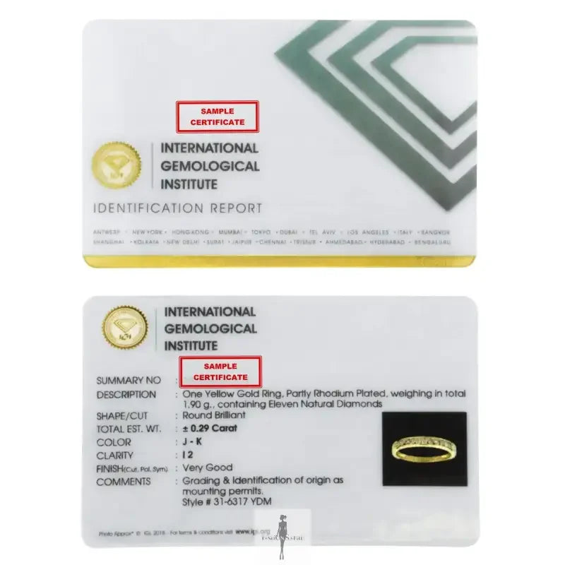 Fashionsarah.com Fashionsarah.com Diamond 10K Yellow Gold Channel Ring