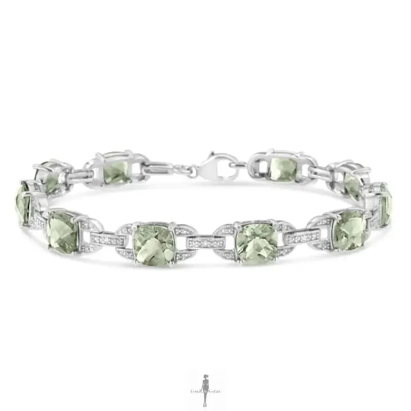 Fashionsarah.com Fashionsarah.com 925 Sterling Silver Diamond Bracelet