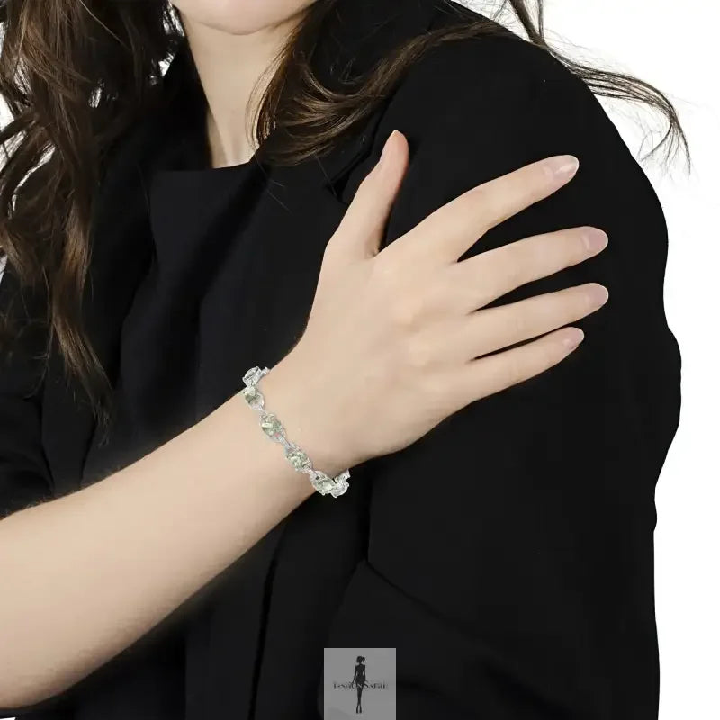 Fashionsarah.com Fashionsarah.com 925 Sterling Silver Diamond Bracelet