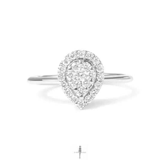 Fashionsarah.com Fashionsarah.com 10K White Gold with Diamond Ring