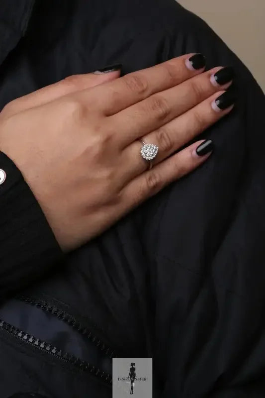 Fashionsarah.com Fashionsarah.com 10K White Gold with Diamond Ring