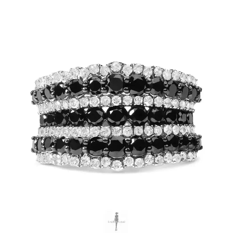 Fashionsarah.com Fashionsarah.com 925 Sterling Silver with Diamond Ring