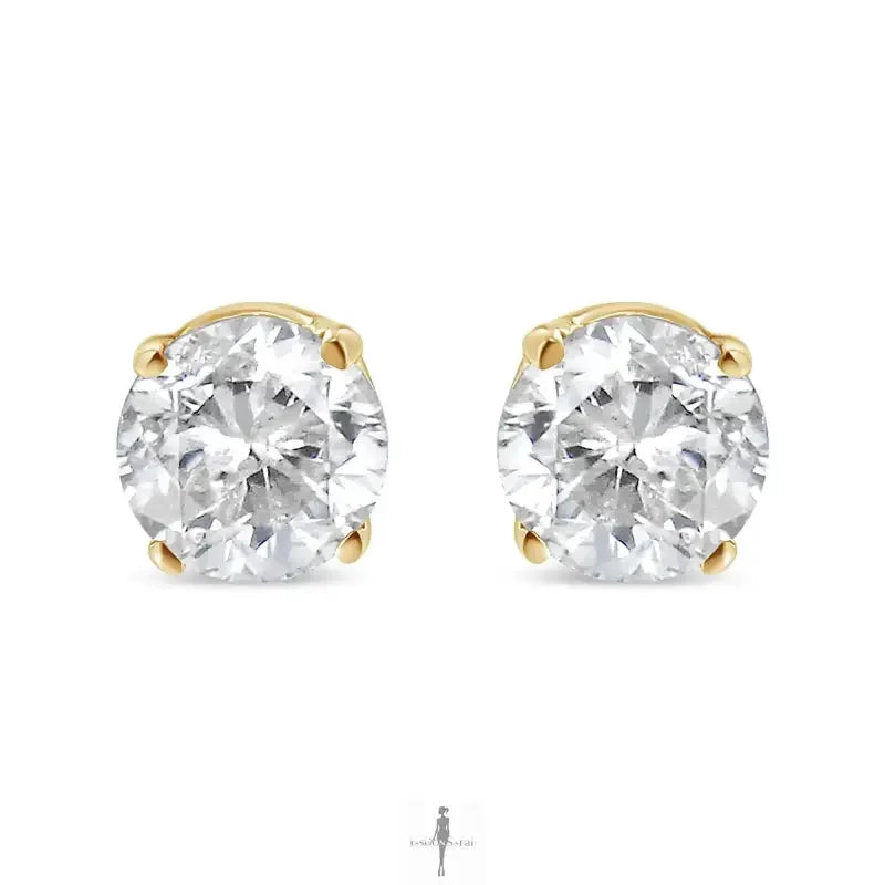 Fashionsarah.com Fashionsarah.com 14K Gold with Diamond Earrings