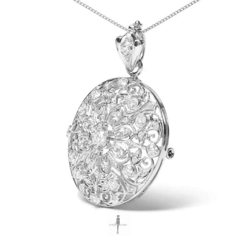 Fashionsarah.com Fashionsarah.com 18K with Diamond 18" Pendant Necklace