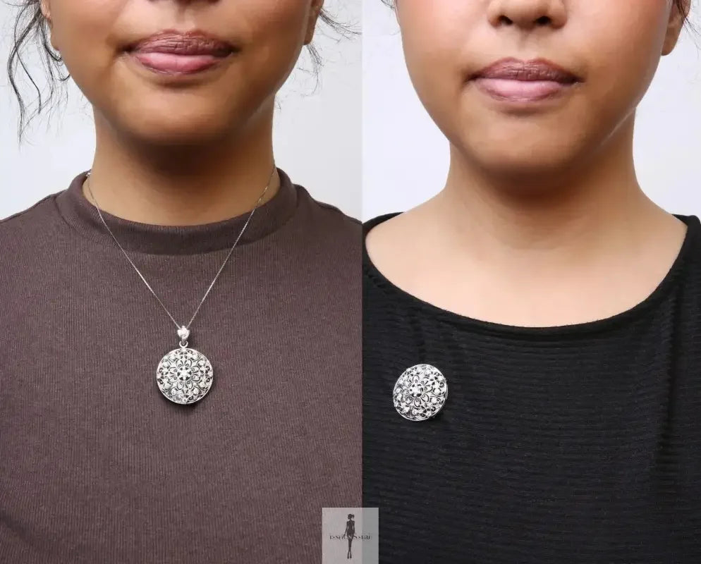 Fashionsarah.com Fashionsarah.com 18K with Diamond 18" Pendant Necklace