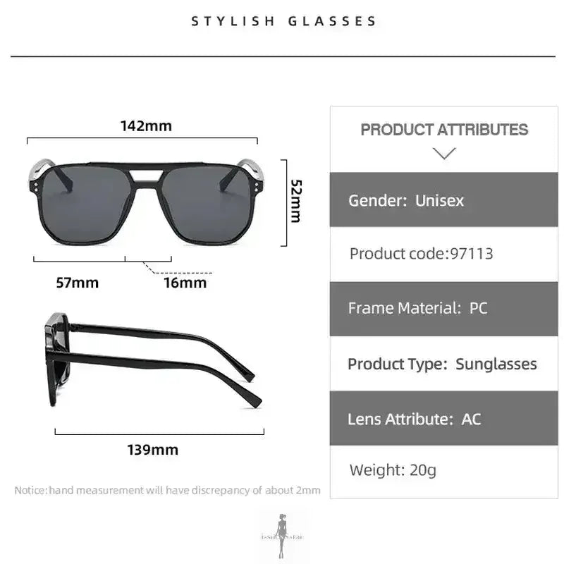 Fashionsarah.com Fashionsarah.com Vintage Square Sunglasses