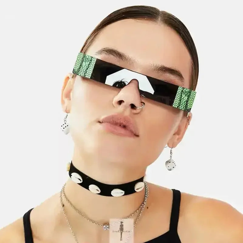 Fashionsarah.com Fashionsarah.com Fashion Snake Tattoo Rectangle Sunglasses