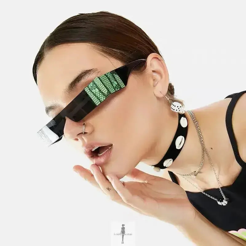 Fashionsarah.com Fashionsarah.com Fashion Snake Tattoo Rectangle Sunglasses
