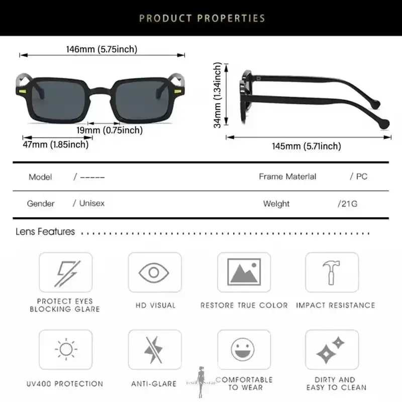 Fashionsarah.com Fashionsarah.com UV Square Sunglasses Women Fashion