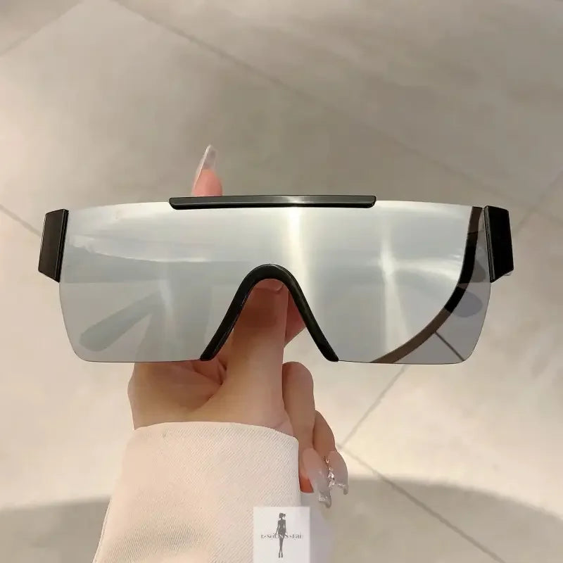 Fashionsarah.com Fashionsarah.com New Fashion Rimless Mirror Anti-UV Sunglasses