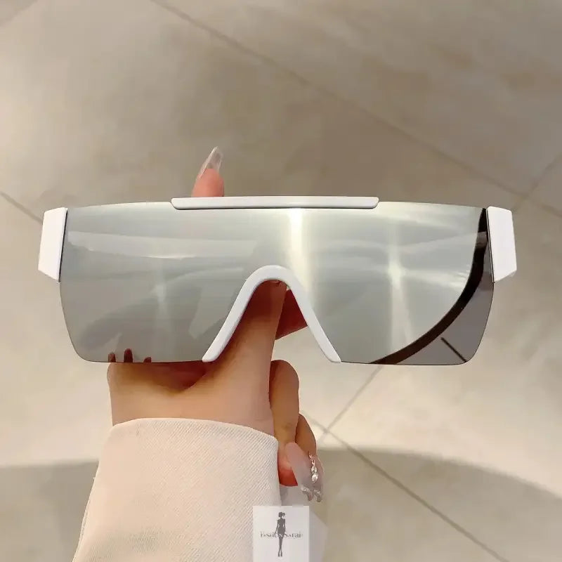 Fashionsarah.com Fashionsarah.com New Fashion Rimless Mirror Anti-UV Sunglasses