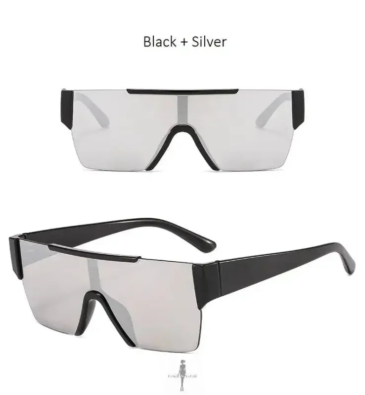 Fashionsarah.com Fashionsarah.com New Fashion Rimless Mirror Anti-UV Sunglasses