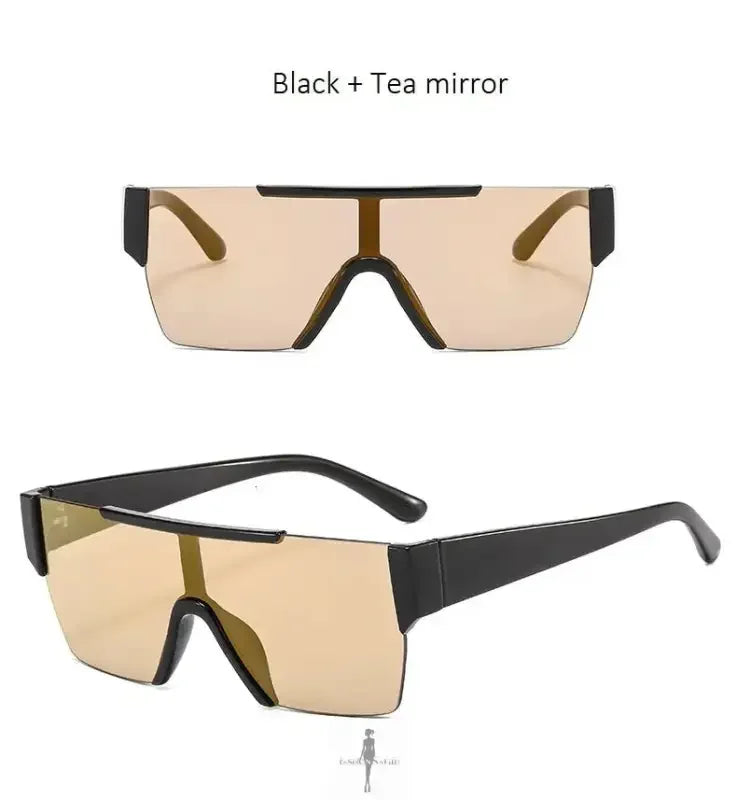 Fashionsarah.com Fashionsarah.com New Fashion Rimless Mirror Anti-UV Sunglasses