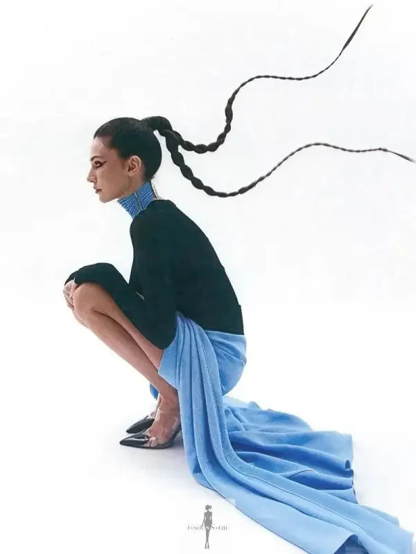 Fashionsarah.com Fashionsarah.com Long Sleeved Bodysuit+Floor Long Skirt Set