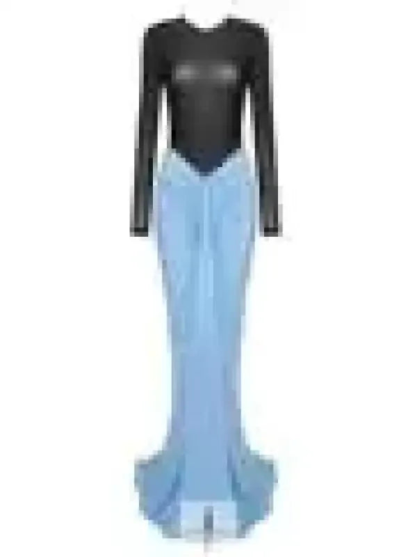 Fashionsarah.com Fashionsarah.com Long Sleeved Bodysuit+Floor Long Skirt Set