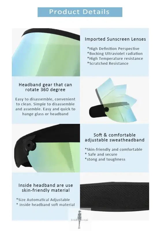 Fashionsarah.com Fashionsarah.com Unisex Lux Wide Brim Sun Visor Cap