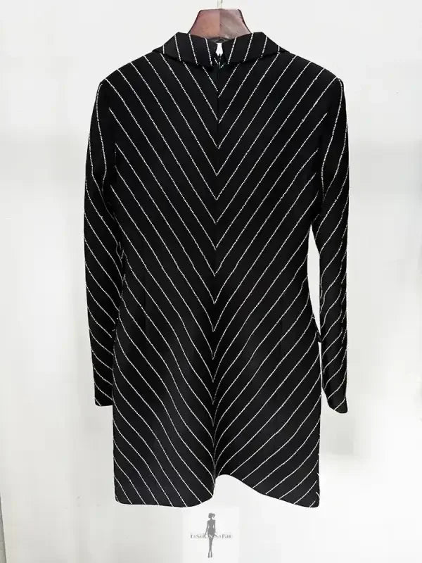 Fashionsarah.com Fashionsarah.com Women's Diamonds Beaded Blazer Dress