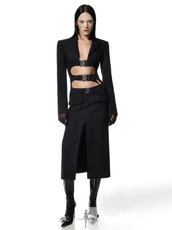 Fashionsarah.com Fashionsarah.com Top And Midi Skirt Suit Outfit