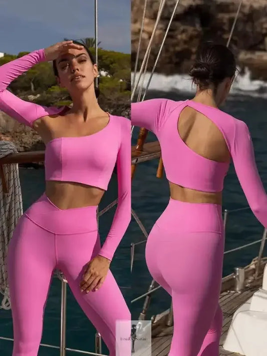 Fashionsarah.com Fashionsarah.com New Pilates Crop Top and Leggings