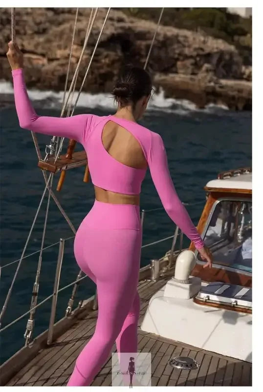 Fashionsarah.com Fashionsarah.com New Pilates Crop Top and Leggings