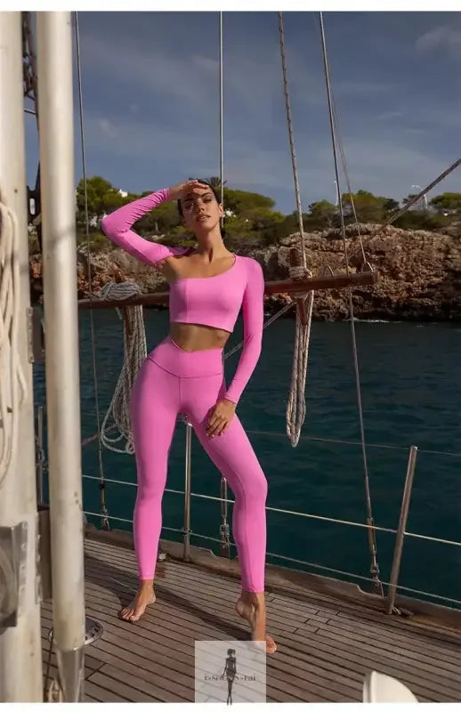 Fashionsarah.com Fashionsarah.com New Pilates Crop Top and Leggings