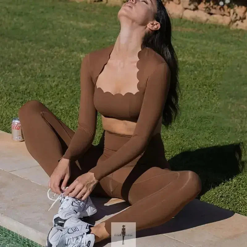 Fashionsarah.com Fashionsarah.com Square Neck Fitting and High Elastic Leggings