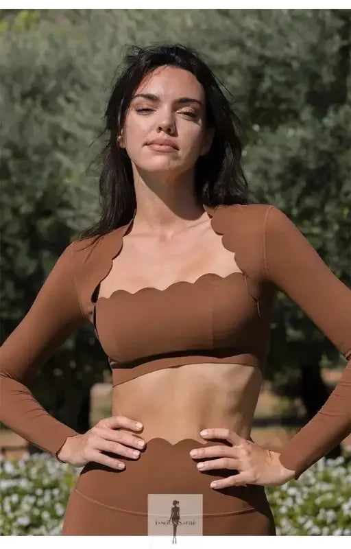 Fashionsarah.com Fashionsarah.com Square Neck Fitting and High Elastic Leggings