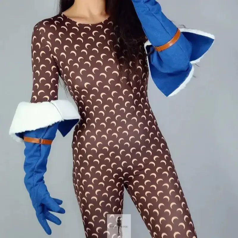 Fashionsarah.com Fashionsarah.com Unisex Denim Gloves Big Puff Sleeves