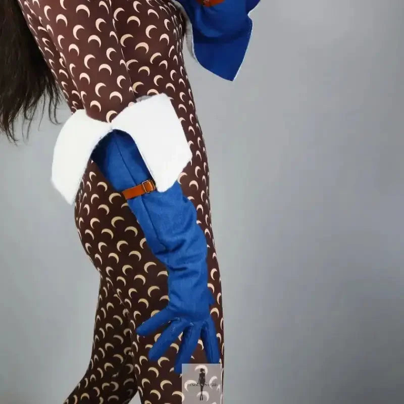 Fashionsarah.com Fashionsarah.com Unisex Denim Gloves Big Puff Sleeves