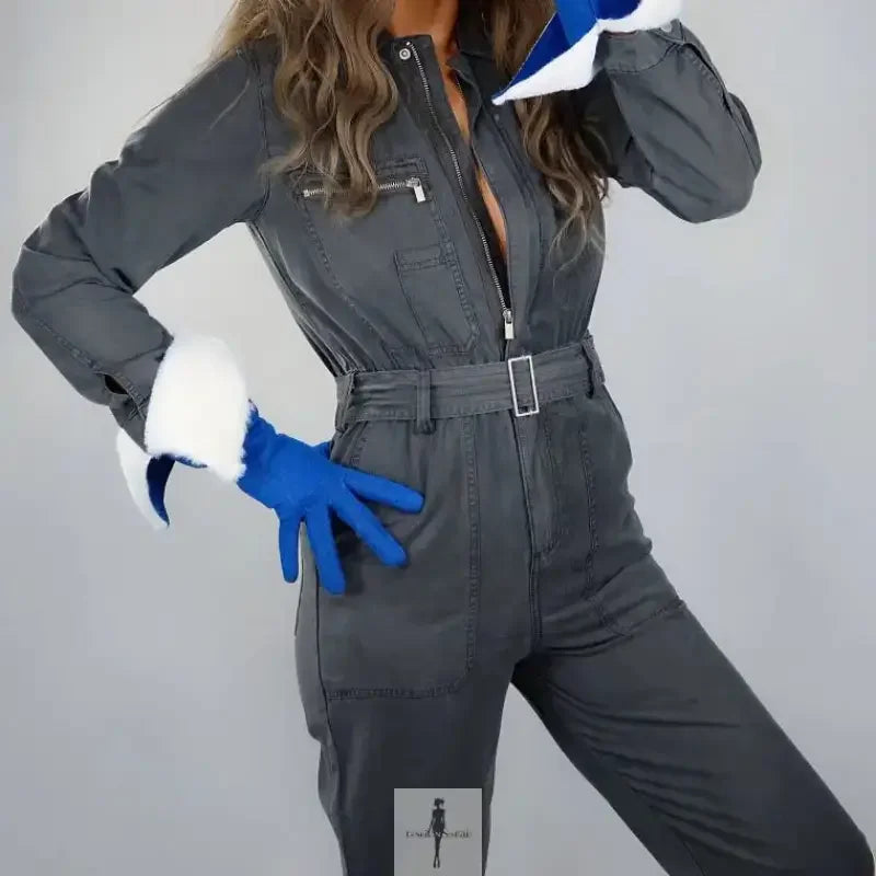 Fashionsarah.com Fashionsarah.com Unisex Denim Gloves Big Puff Sleeves