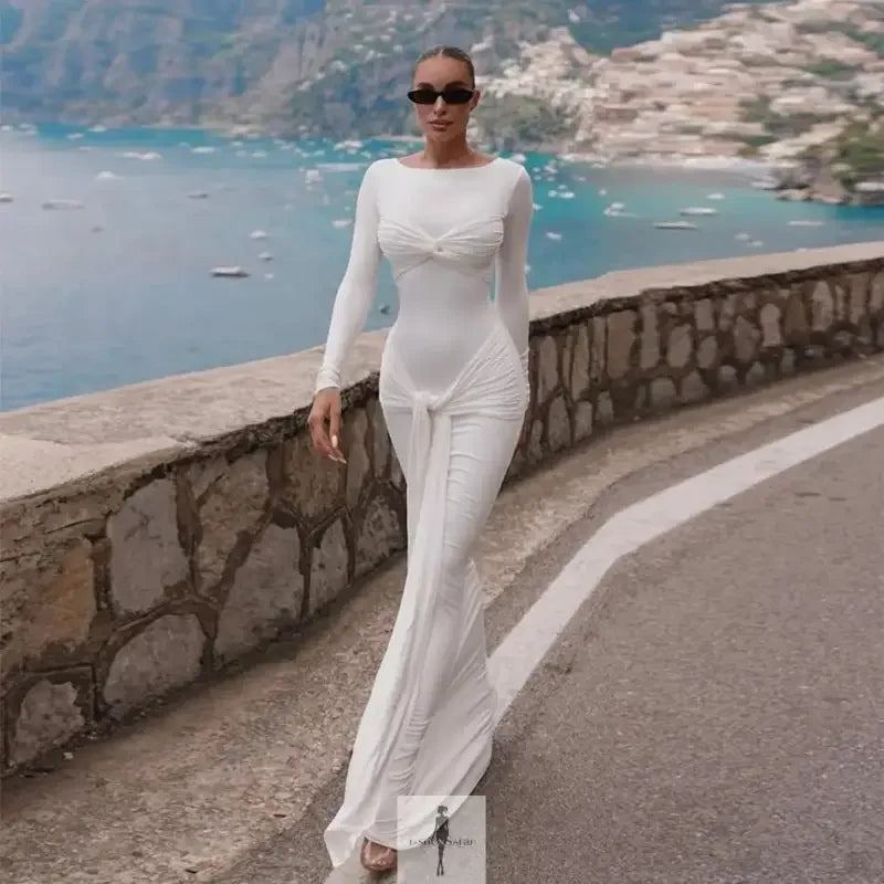 Fashionsarah.com Fashionsarah.com Elegant Draped Bodycon Dress