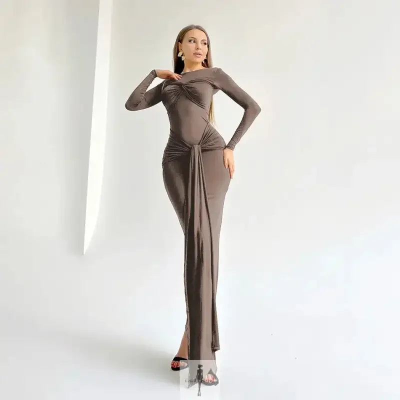 Fashionsarah.com Fashionsarah.com Elegant Draped Bodycon Dress