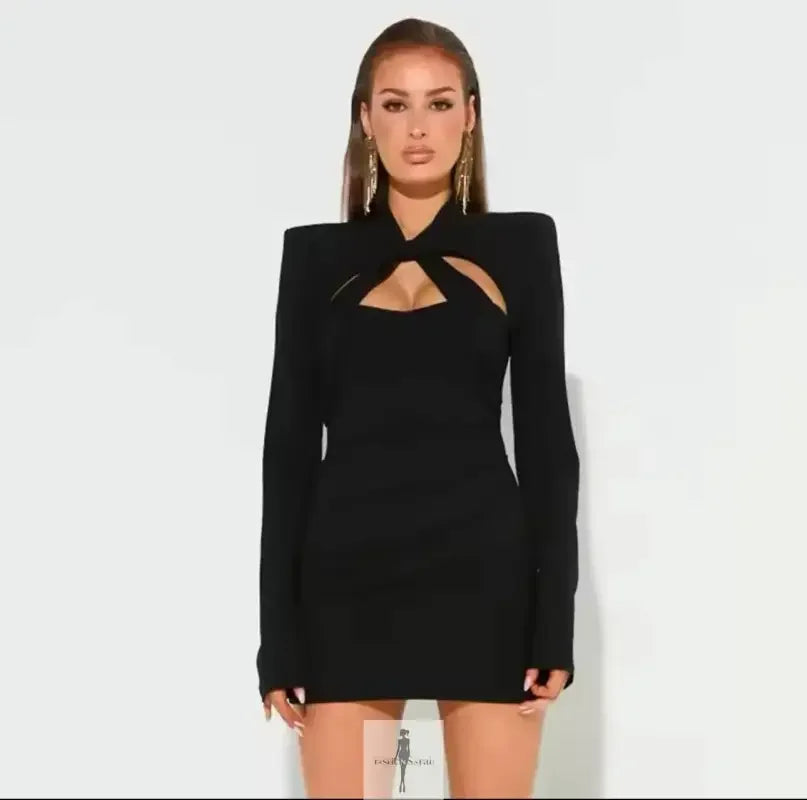 Fashionsarah.com Fashionsarah.com Elegant Mini Wrap Dress