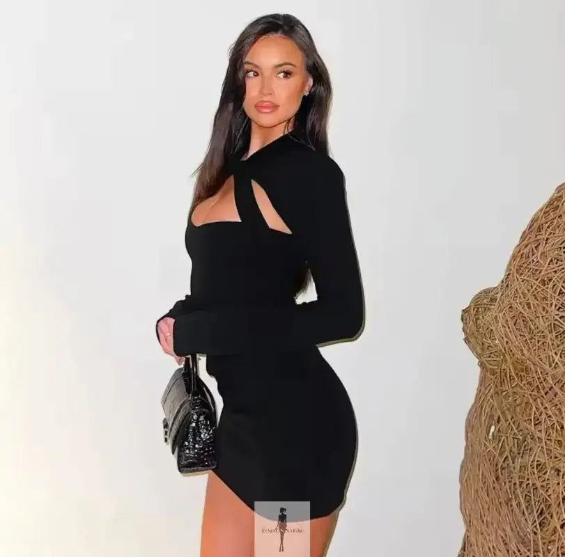 Fashionsarah.com Fashionsarah.com Elegant Mini Wrap Dress