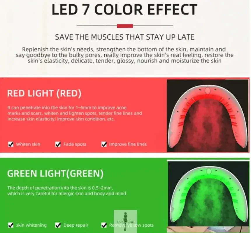 Fashionsarah.com Fashionsarah.com Professional 7 Colors PDT LED Face Lift Beauty Machine