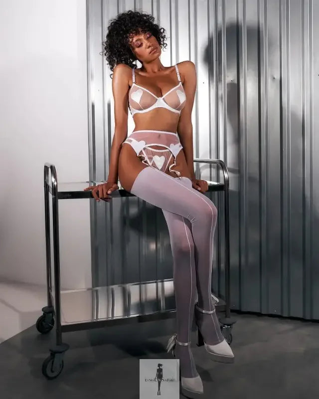 Fashionsarah.com Fashionsarah.com Valentine Lingerie Love Set with Garter