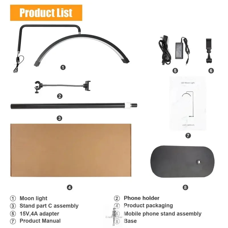 Fashionsarah.com Fashionsarah.com LED Half-Moon Floor Stand Light