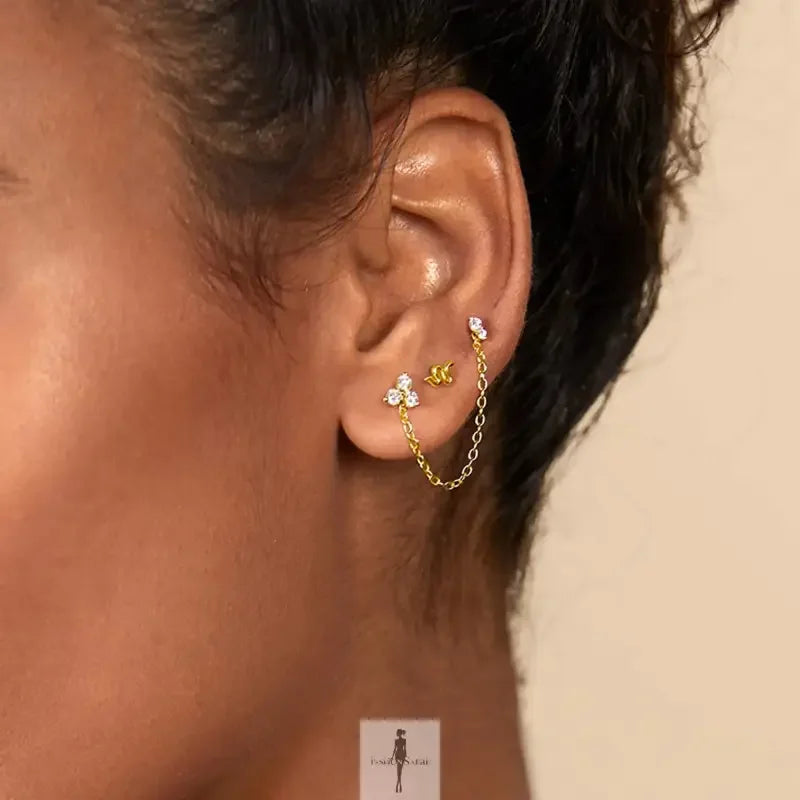 Fashionsarah.com Fashionsarah.com 14K Gold Zirconia Earrings