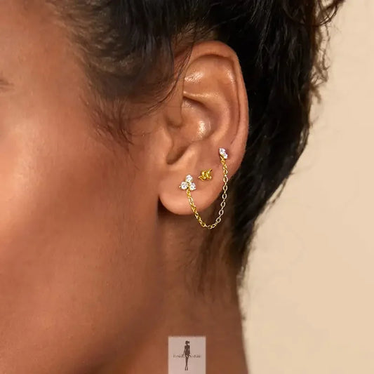 Fashionsarah.com Fashionsarah.com 14K Gold Zirconia Earrings