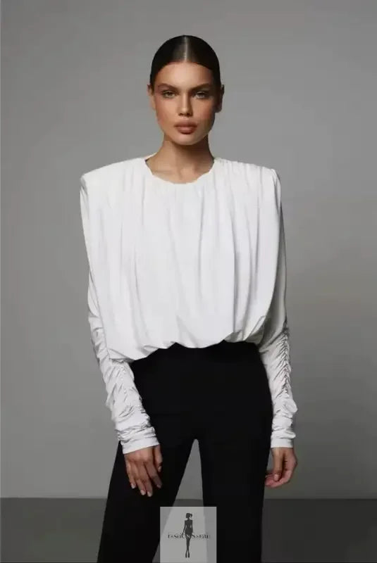 Fashionsarah.com Fashionsarah.com Ruched Elegant Bodysuit