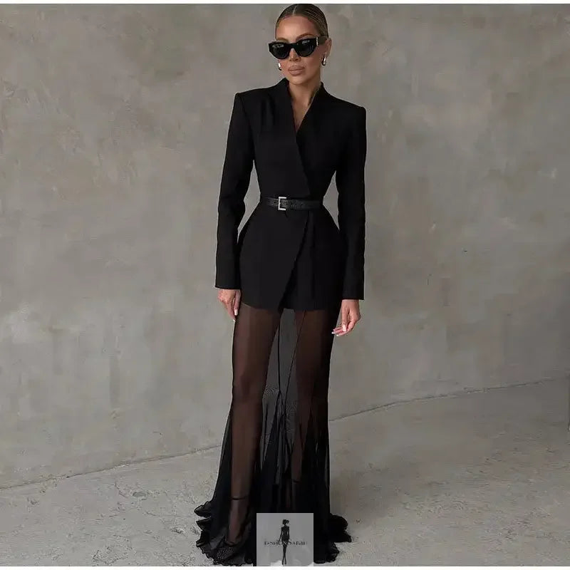 Fashionsarah.com Fashionsarah.com Elegant Blazer and Skirt Set