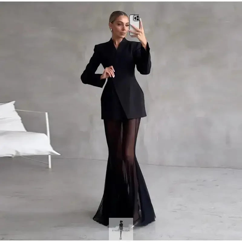 Fashionsarah.com Fashionsarah.com Elegant Blazer and Skirt Set